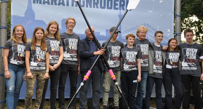 Siegerehrung beim Rheinmarathon